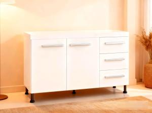 BAJO MESADA 1.20 M BLANCO CORR.METAL.         > CZ601