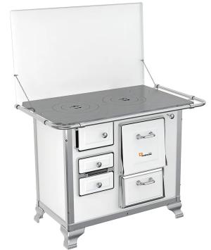 COCINA A LEÑA NATIVA N1 GABINETE BLANCO  >NAT-GABN1B