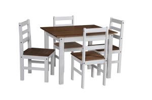 COMEDOR GROMOVEIS 1 + 4  BL/CERA CASTAÑO> CG001