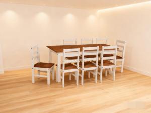 COMEDOR GROMOVEIS 1 + 8 BL/CERA ACAPULCO