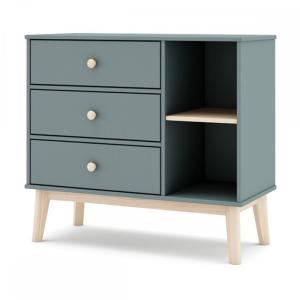 COMODA 3 CAJ + NICHO ESTEBAN KAKI 444C BL > 9908ZP