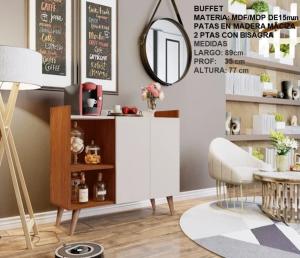 CONSOLA BUFFET 2P GOURMET FREIJO/OF NAT>MDM 40032