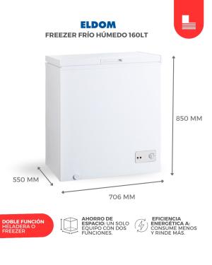 FREEZER ELDOM 147 LTS  CAT A >  ELD-160K