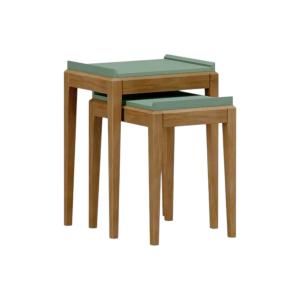 KIT MESA (X2) MILAO VERDE/MADERA> 2910VEF