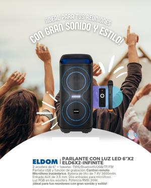 PARLANTE ELDOM  6X2-INFINITE > ELD6X2-INFINITE