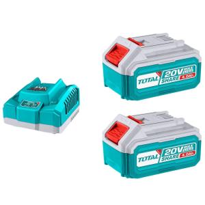 SET 2 BATERIAS TOTAL 4.0Ah20V + CARG >  TFBCPK1424