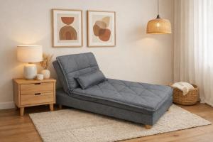 SOFA CAMA 1 CUERP. HELLEN SAFIRA GRIS> 400(780099)